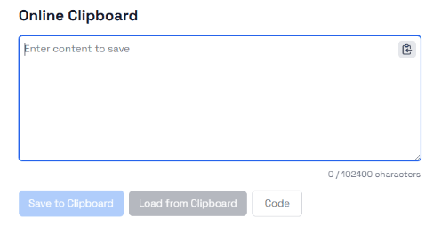 Online Clipboard