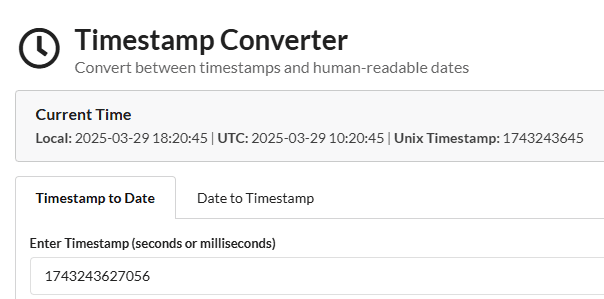 Timestamp Converter
